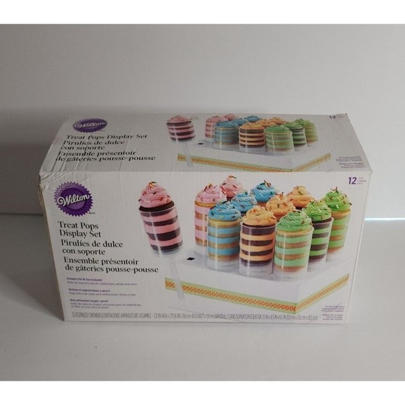 Wilton 12 Treat Pops Display Set *missing cardboard display - Picture 1 of 6